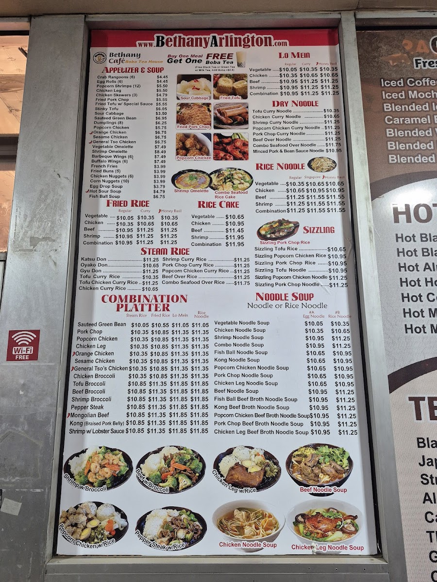 Bethany Cafe Menu - Image 2
