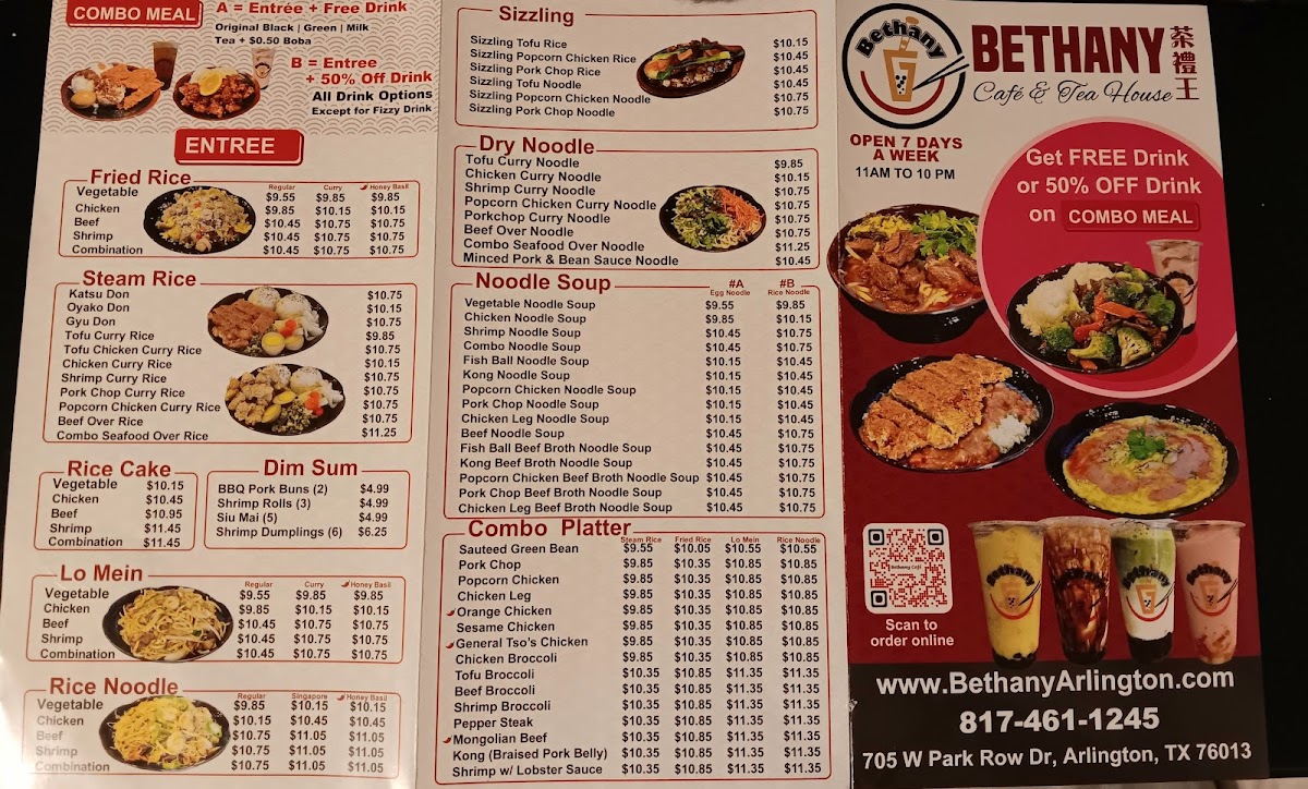 Bethany Cafe Menu - Image 3