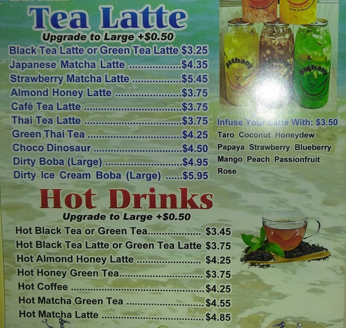 Bethany Cafe Menu - Image 5